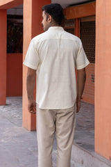 Karan Half Sleeve Khadi Shirt