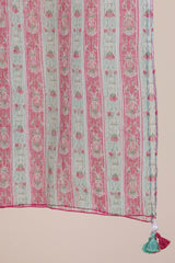 Lotus Border Doria Dupatta