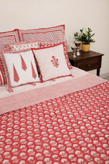 Pink Buta Hand Block Printed Dohar