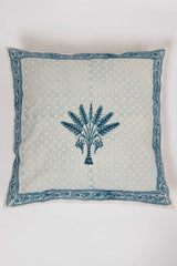 Banana Palm Hand Block Printed Cushion Cover