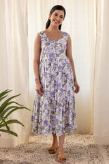 Lavender Hydrangea Dress
