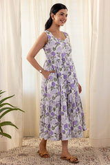 Lavender Hydrangea Dress