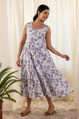 Lavender Hydrangea Dress