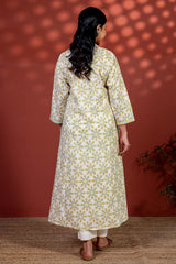 Yellow Radial Kurta