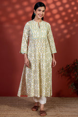 Yellow Radial Kurta