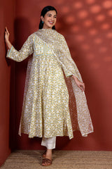 Yellow Radial Kurta