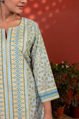 Blue Radial Kurta