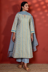 Blue Radial Kurta