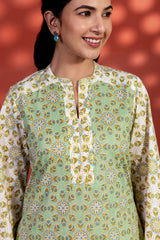 Green Radial Kurta