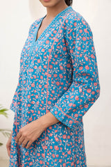 Blue Chintz Kurta