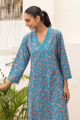 Blue Chintz Kurta