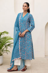 Blue Chintz Kurta