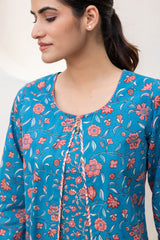 Floral Cape Kurta