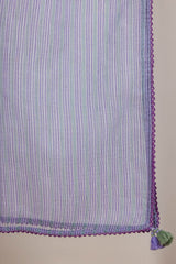 Lavender Striped Doria Dupatta