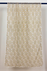 White & Green Radial Doria Dupatta