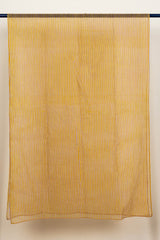 Yellow Striped Doria Dupatta