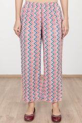 Zigzag Peach Trousers