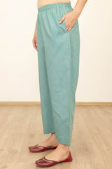 Turquoise Cambric Trousers