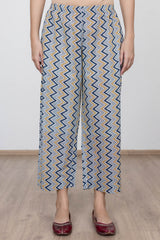 Zigzag Blue Trousers