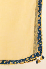 Mustard Piped Dupatta