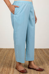 Light Blue Relaxed Trousers