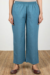 Teal Cambric Trousers