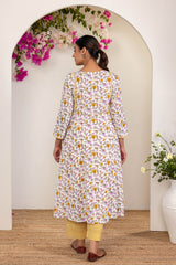 Breezy Marigold Kurta