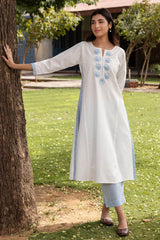 Striped Applique Kurta