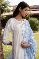 Striped Applique Kurta