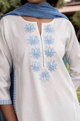 Striped Applique Kurta
