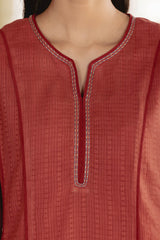 Terracotta Red Kurta