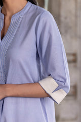 Lavender Striped Kurta