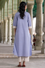 Lavender Striped Kurta