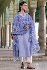 Lavender Striped Kurta