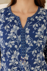 Neel Pushpa Kurta