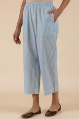 Blue Striped Trousers