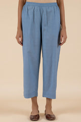 Blue Cotton Trousers