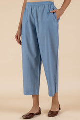 Blue Cotton Trousers