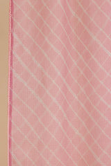 Rose Quartz Lehariya Dupatta