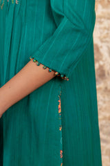 Embroidered Dobby Kurta