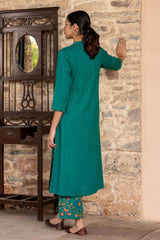 Embroidered Dobby Kurta