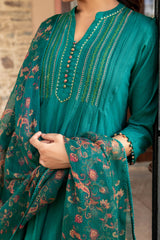 Embroidered Dobby Kurta