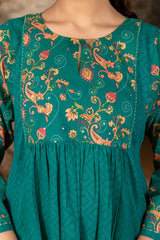 Dobby Dotted Paisley Kurta