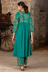 Dobby Dotted Paisley Kurta