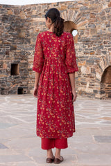 Tucked Paisley Kurta