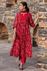 Tucked Paisley Kurta