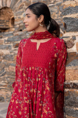 Tucked Paisley Kurta