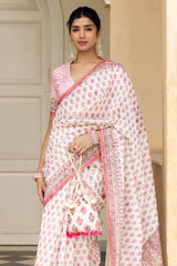 Roshan Bagh Chanderi Sari