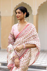 Roshan Bagh Chanderi Sari