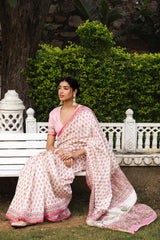 Roshan Bagh Chanderi Sari